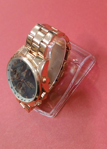 Altın Renkli Klasik Erkek Kol Saati - Görsel 2