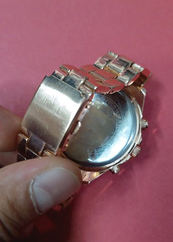 Altın Renkli Klasik Erkek Kol Saati - Görsel 5