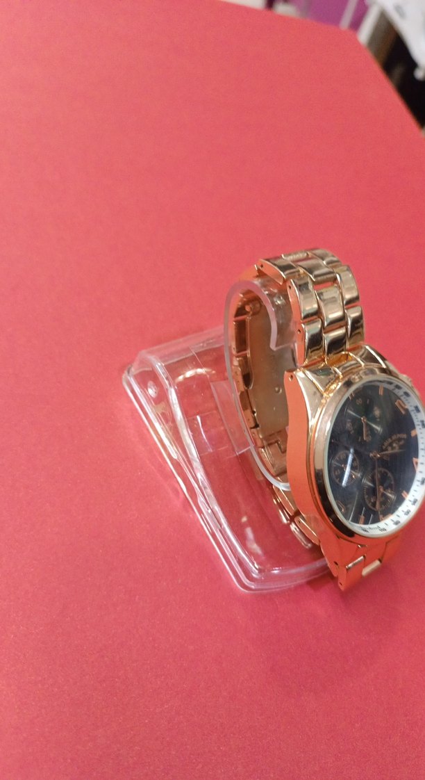 Altın Renkli Klasik Erkek Kol Saati - Görsel 4