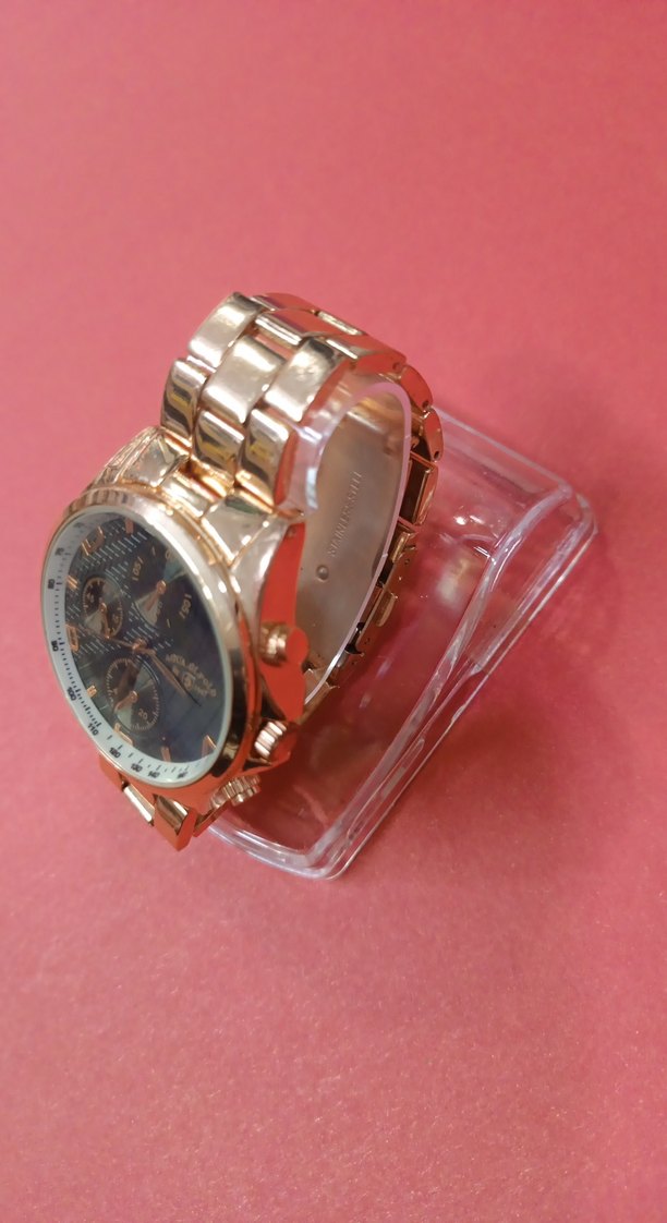 Altın Renkli Klasik Erkek Kol Saati - Görsel 2