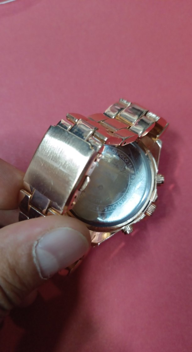 Altın Renkli Klasik Erkek Kol Saati - Görsel 5