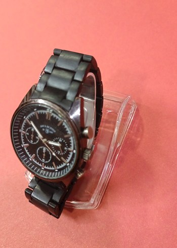 Klasik Siyah Erkek Biker Kol Saati - Görsel 2