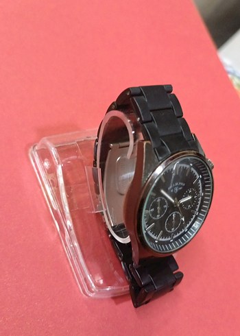 Klasik Siyah Erkek Biker Kol Saati - Görsel 3