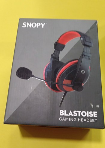 Kırmızı Renkli Snopy Blastoise Oyuncu Kulaklığı - Görsel 2