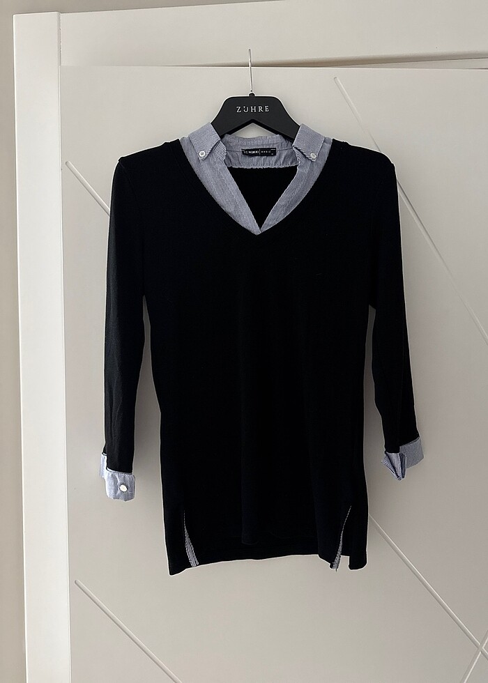 Gömlek yakalı triko - Görsel 3