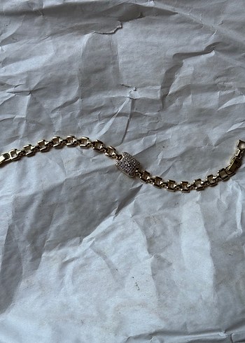 Pembe Kalp ve Fiyonk Detaylı Zincir Kolye - Görsel 3