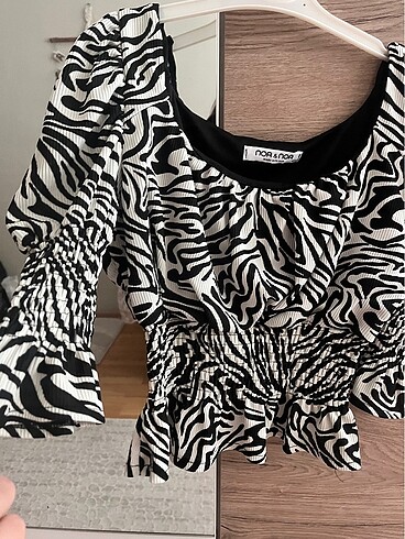 Diğer Kadın Zebra Desen Bluz