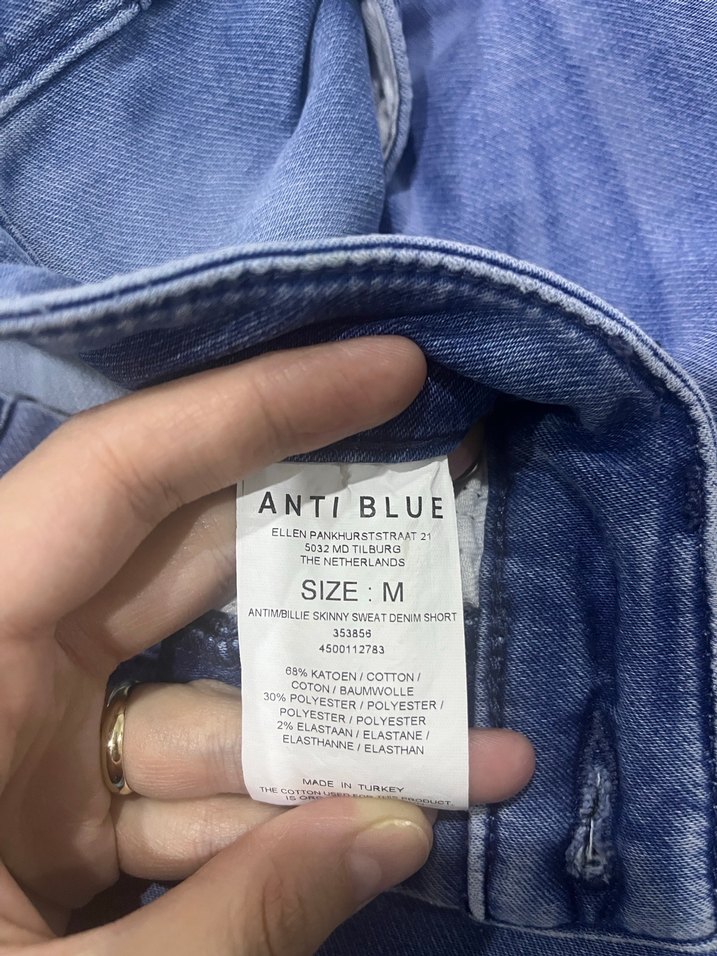 Erkek Mavi Denim Mini Şort - Görsel 4
