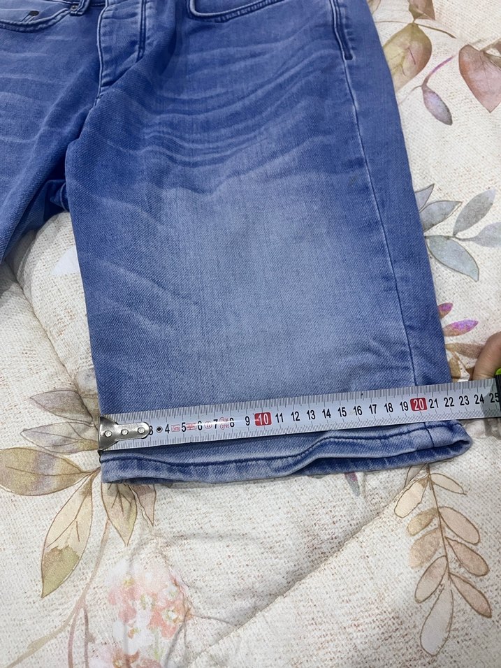 Erkek Mavi Denim Mini Şort - Görsel 3