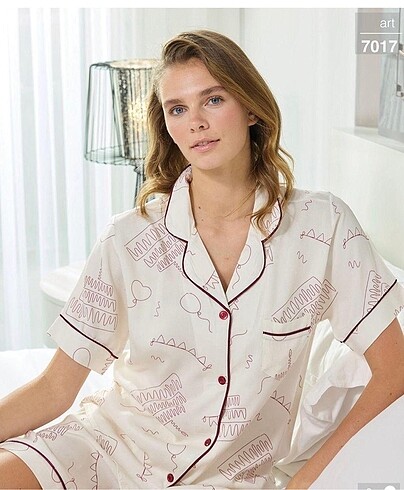 Saten pijama takımı