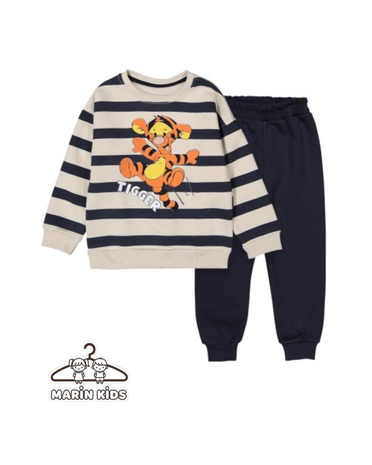 Turuncu Baskılı Erkek Çocuk Sweatshirt - Görsel 3