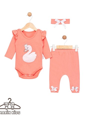 Pembe Dantel Nakışlı Bebek Kız Tulumu - Görsel 4