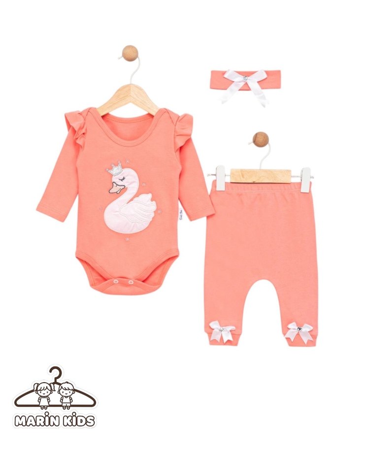 Pembe Dantel Nakışlı Bebek Kız Tulumu - Görsel 4