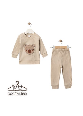 Kahverengi ayı Desenli Bebek Tulum - Görsel 5