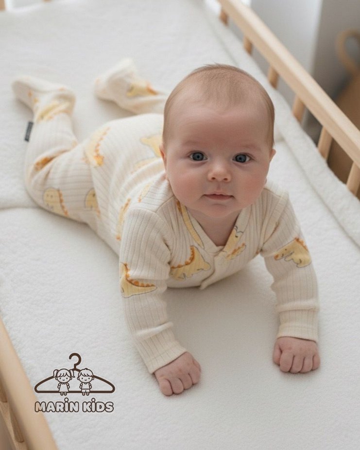 Dinozorlu bebek takımı - Görsel 2