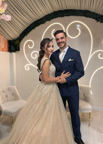 Abiye Işıltılı Uzun Abiye Elbise