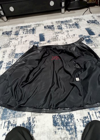 Erkek Siyah Deri Biker Ceket - Görsel 5