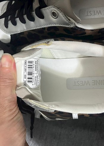 nine West leoparlı sneaker 38 no bı veya iki kere giyilmiş - Görsel 4