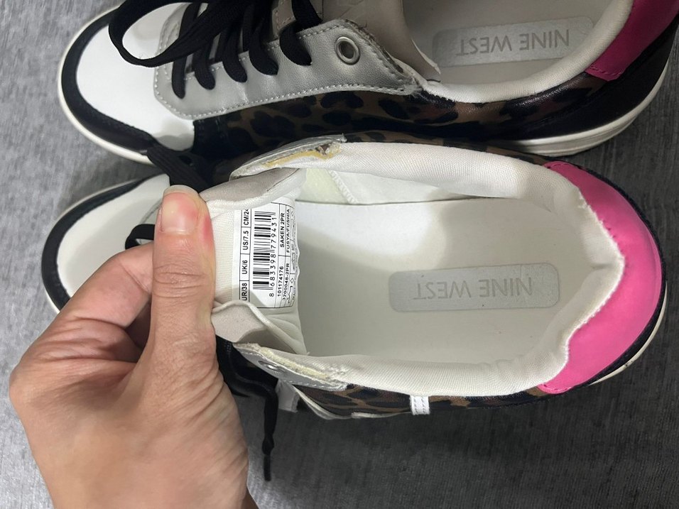 nine West leoparlı sneaker 38 no bı veya iki kere giyilmiş - Görsel 4