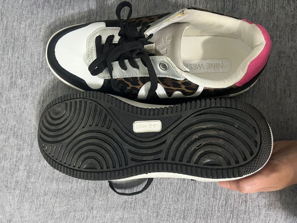 nine West leoparlı sneaker 38 no bı veya iki kere giyilmiş - Görsel 3