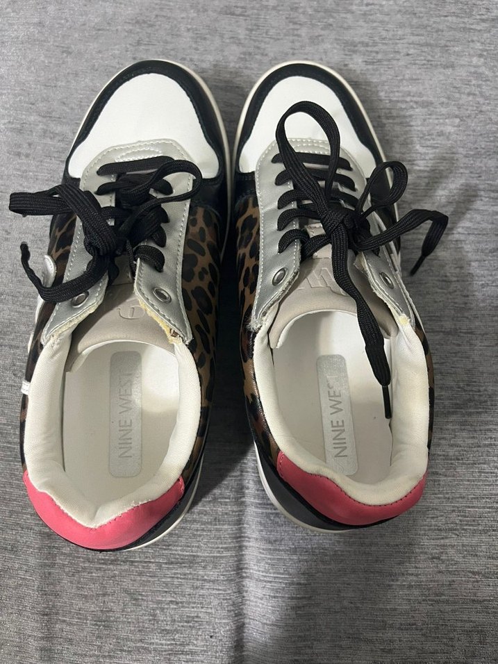 nine West leoparlı sneaker 38 no bı veya iki kere giyilmiş - Görsel 5