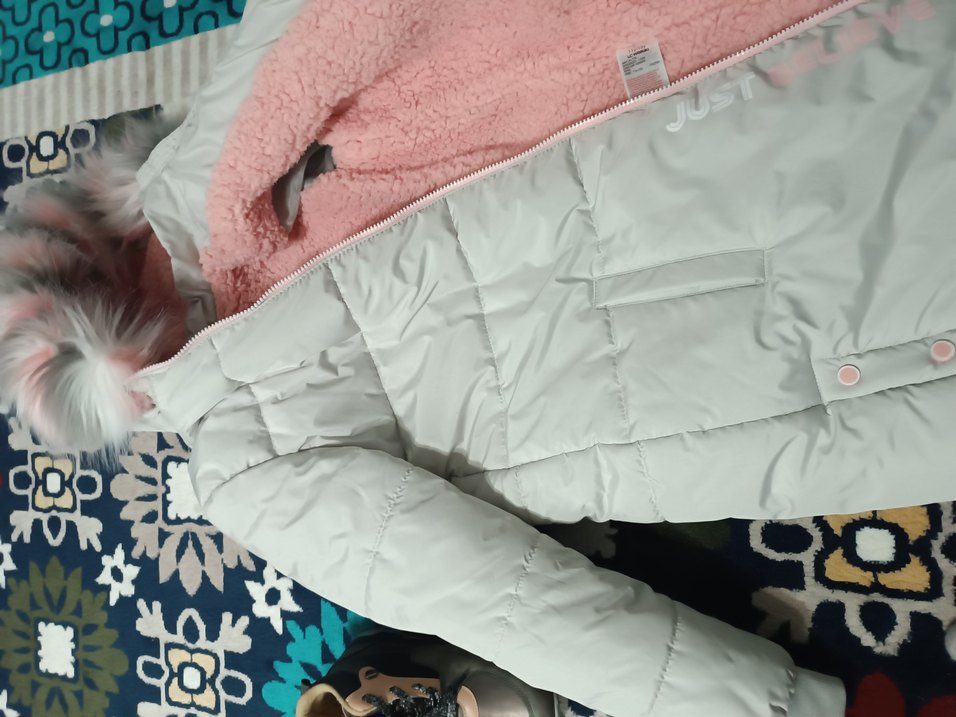 Uzun Beyaz Kadın Kışlık Mont - Görsel 5