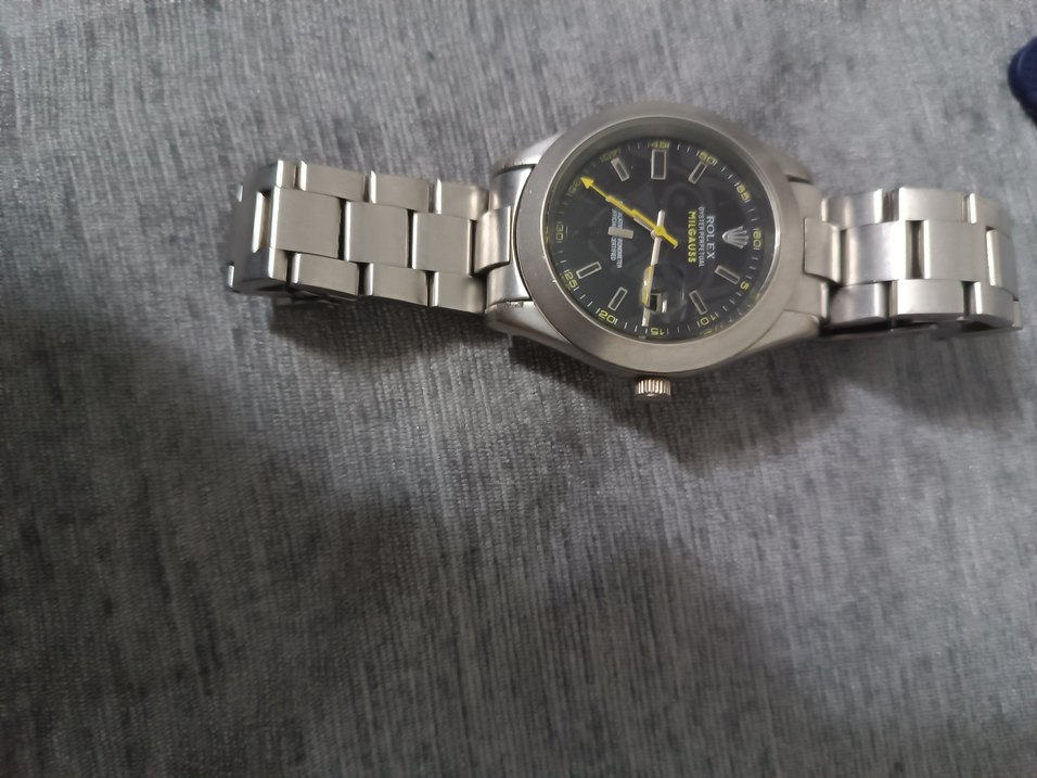 Rolex Milgauss Gri Klasik Erkek Saati - Görsel 2