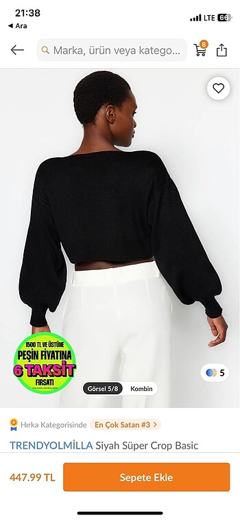 Trendyol & Milla TRENDYOLMILLA ETİKETLİ CROP