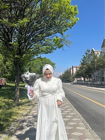 Tesettür nikah elbisesi - Görsel 3