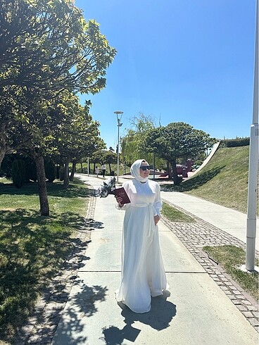 Tesettür nikah elbisesi - Görsel 5