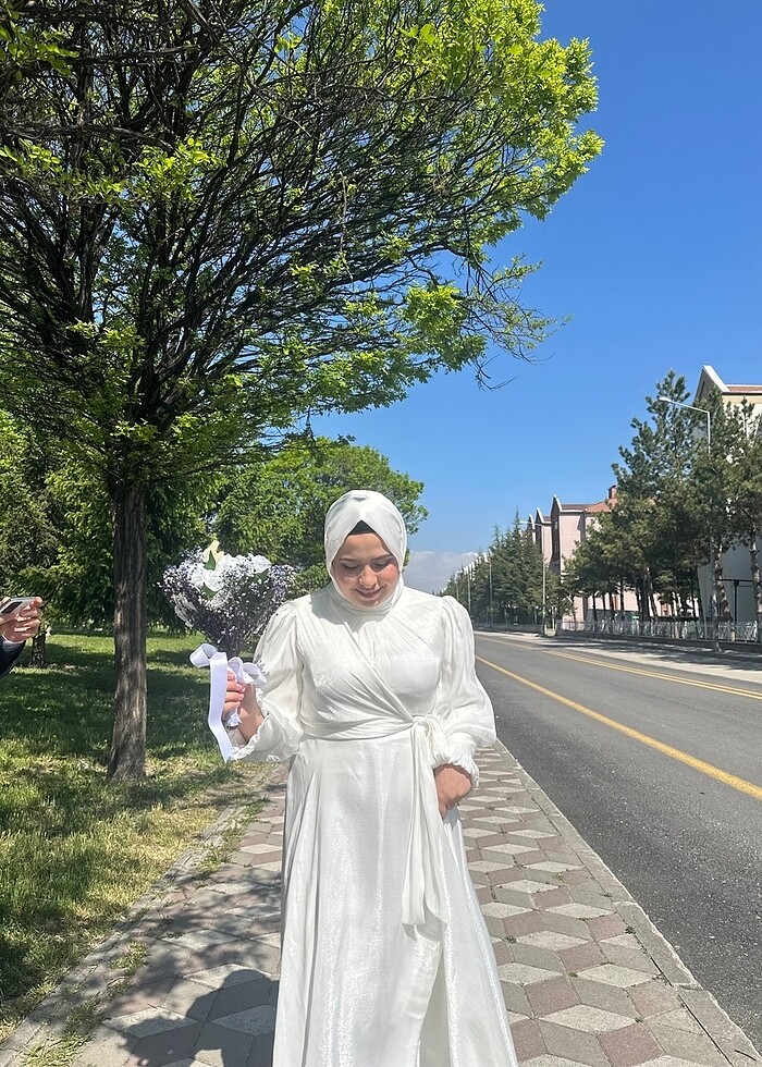 Tesettür nikah elbisesi - Görsel 3