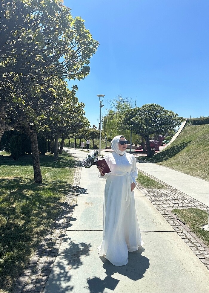 Tesettür nikah elbisesi - Görsel 5