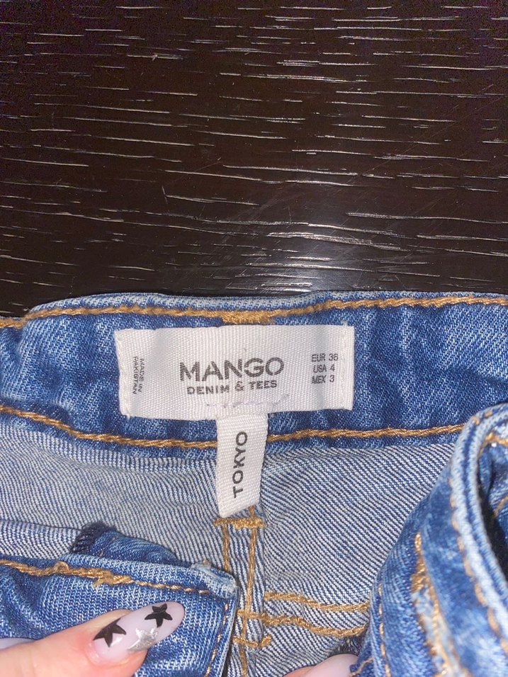 Kadın Mavi Kot Mini Şort - Görsel 3