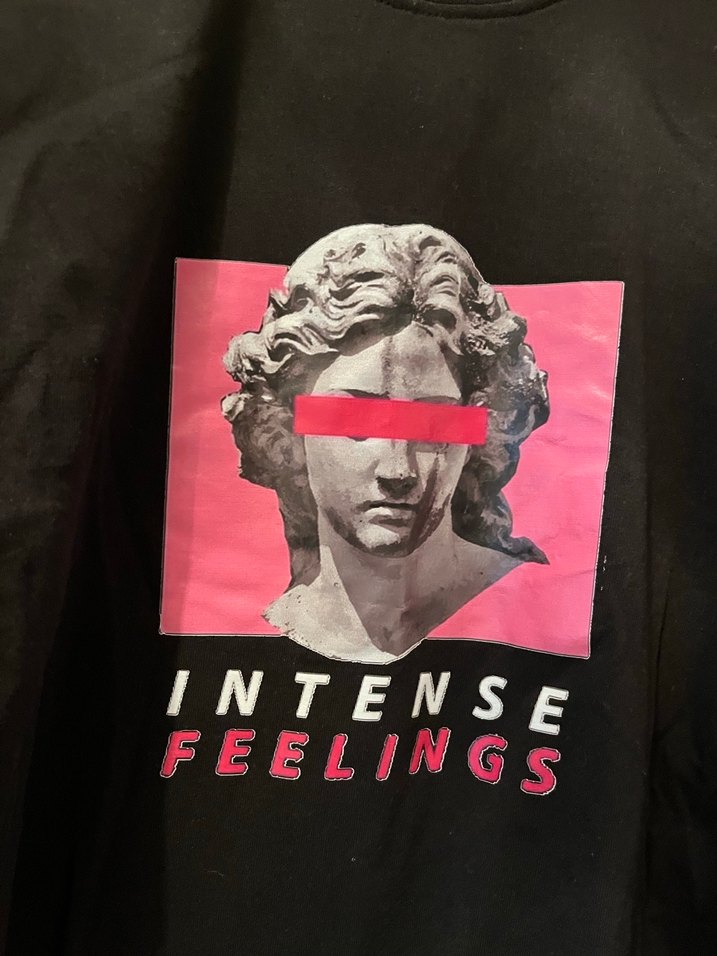 Siyah Baskılı Kadın Sweatshirt - Görsel 2