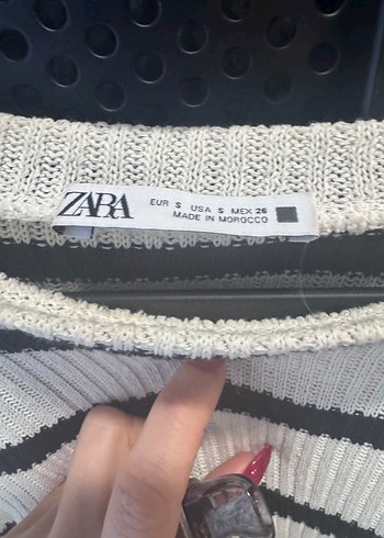Zara Zara çizgili triko s beden