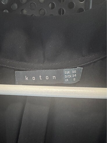 Koton Koton siyah yarı transparan bluz
