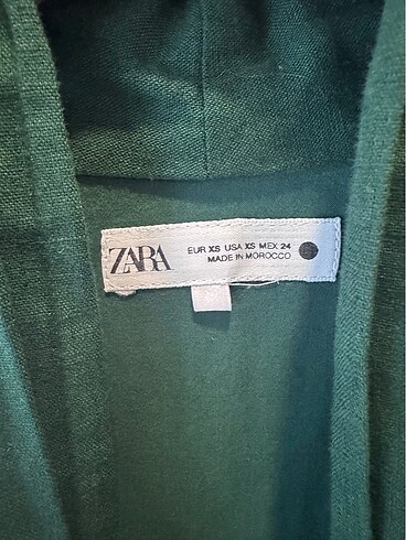 Zara Zara xs keten karışımlı bluz