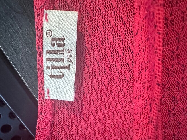 Uzun kırmızı plaj elbisesi - Görsel 7