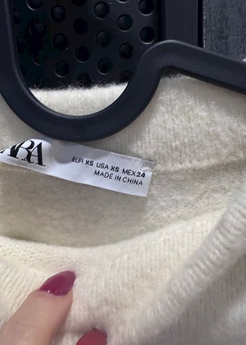 Zara Zara Ekru renk kazak xs