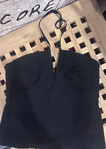 Zara Zara Siyah V Yaka top - s beden