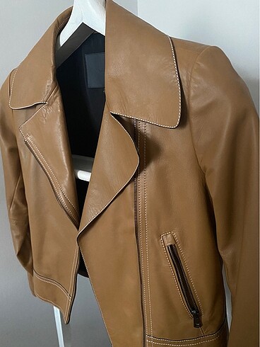 l Beden Massimo Dutti Deri Ceket