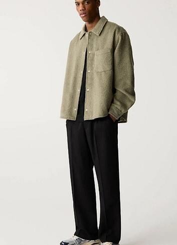 l Beden haki Renk Pull and bear erkek ceket