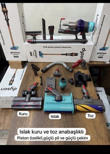 Dyson V16 Piston Özellikli Toz ve Islak Kuru Süpürge - Görsel 2