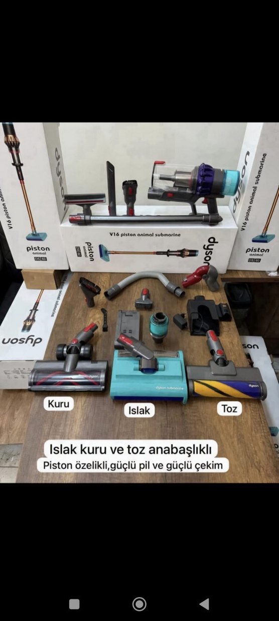 Dyson V16 Piston Özellikli Toz ve Islak Kuru Süpürge - Görsel 2