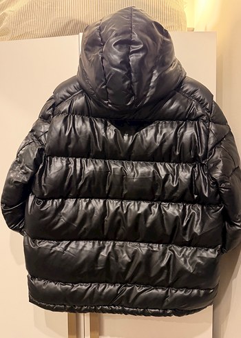 Moncler (maya siyah deri görünüm mont) xl - Görsel 6