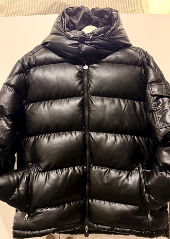 Moncler (maya siyah deri görünüm mont) xl - Görsel 4