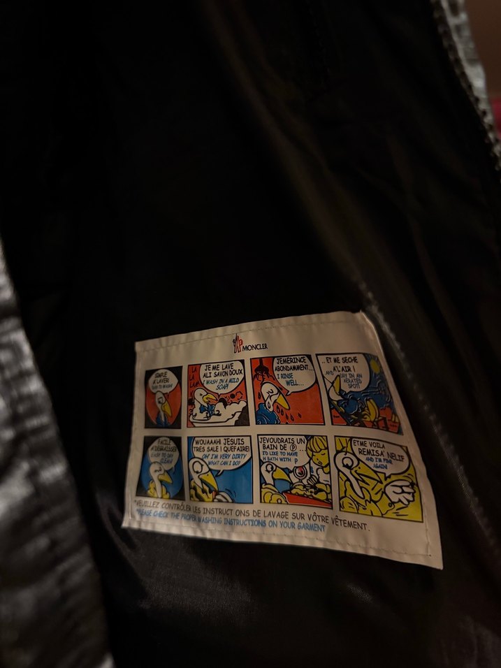 Moncler (maya siyah deri görünüm mont) xl - Görsel 2