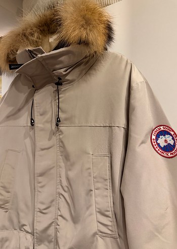 Canada Gri Kürklü parka  Erkek Mont (L) - Görsel 2