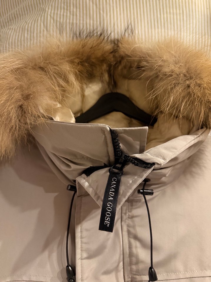 Canada Gri Kürklü parka  Erkek Mont (L) - Görsel 3