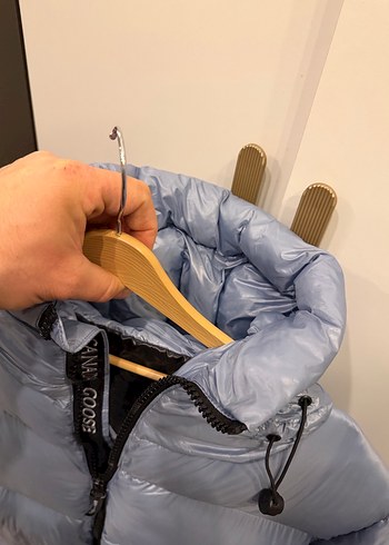 Canada goose  Kapüşonlu Kısa Şişme Mont mavi (Xxl) - Görsel 2